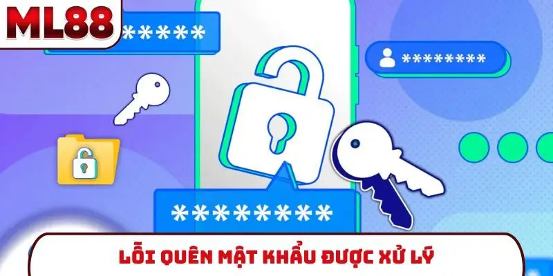 Lỗi quên mật khẩu được xử lý