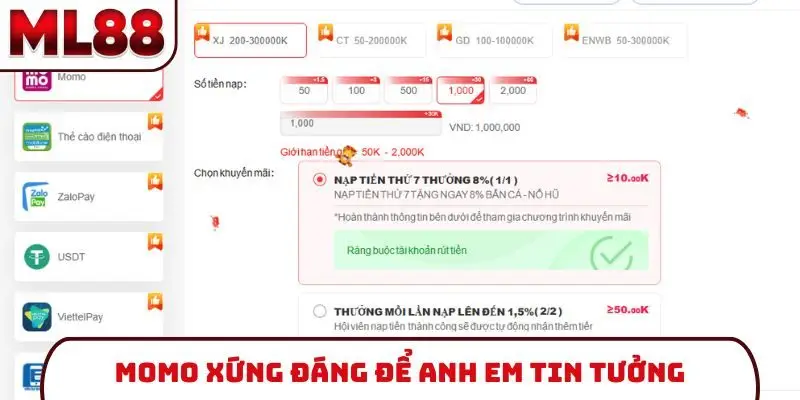Momo xứng đáng để anh em tin tưởng