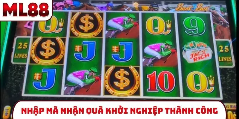 Nhập mã nhận quà khởi nghiệp thành công