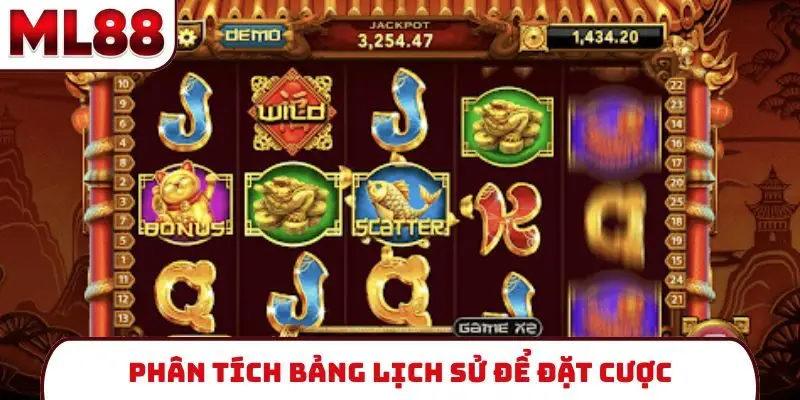 Phân tích bảng lịch sử để đặt cược