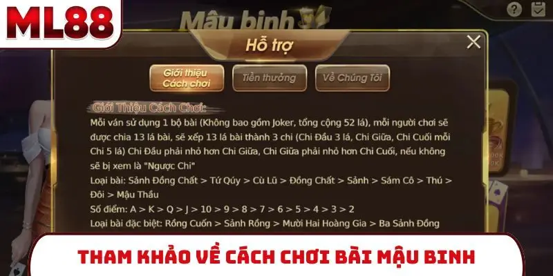 Tham khảo về cách chơi bài mậu binh