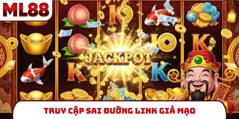 Truy cập sai đường link giả mạo